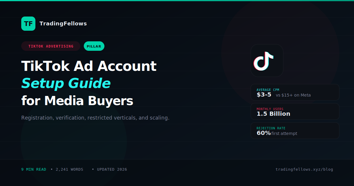 TikTok Ad Account | How to Set Up and Scale Without Getting Suspended In 2026