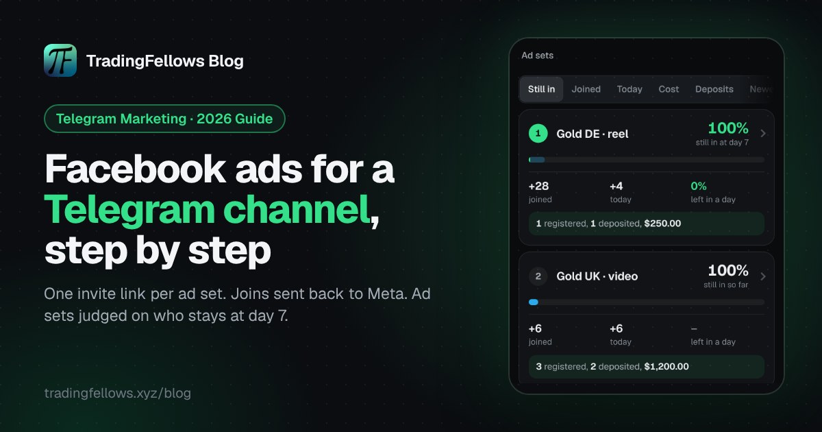 Facebook Ads for Telegram Channel: How to Run Them Step by Step (2026 Guide)