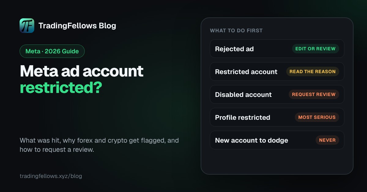 Meta Ad Account Restricted? A Guide for Forex and Crypto Advertisers (2026)
