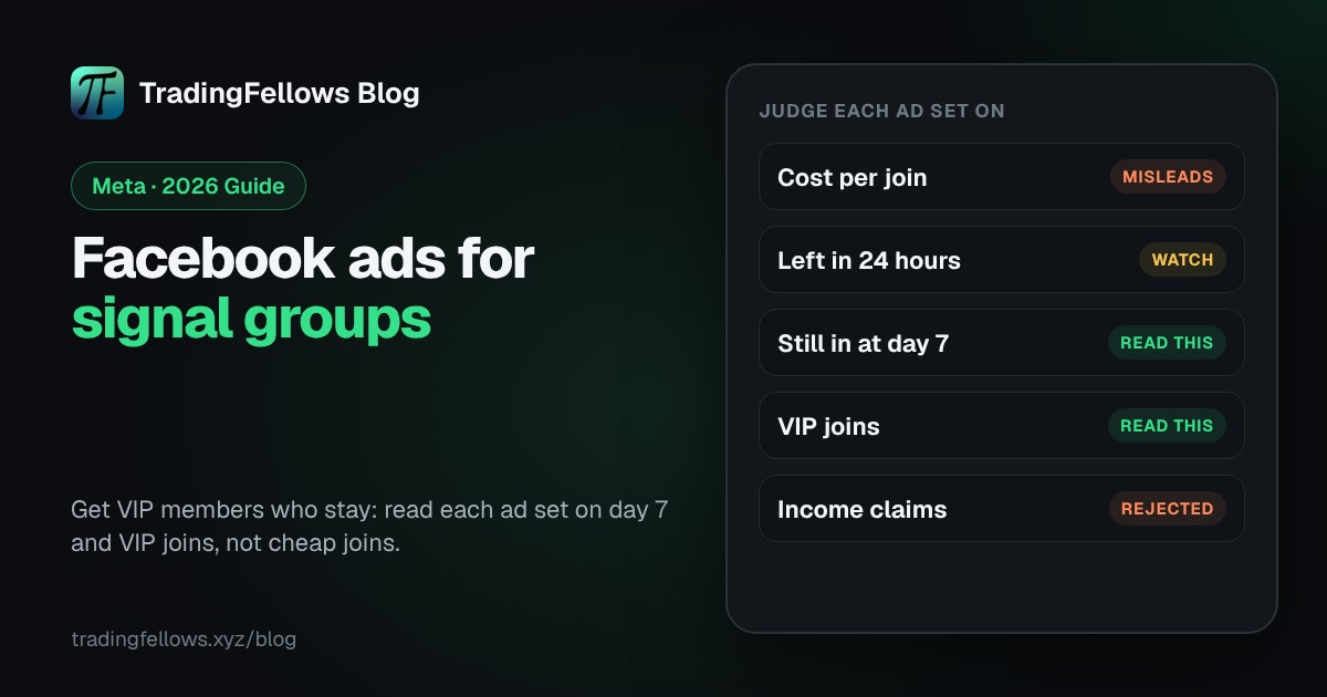 Facebook Ads for Signal Groups: How to Get VIP Members Who Stay (2026)